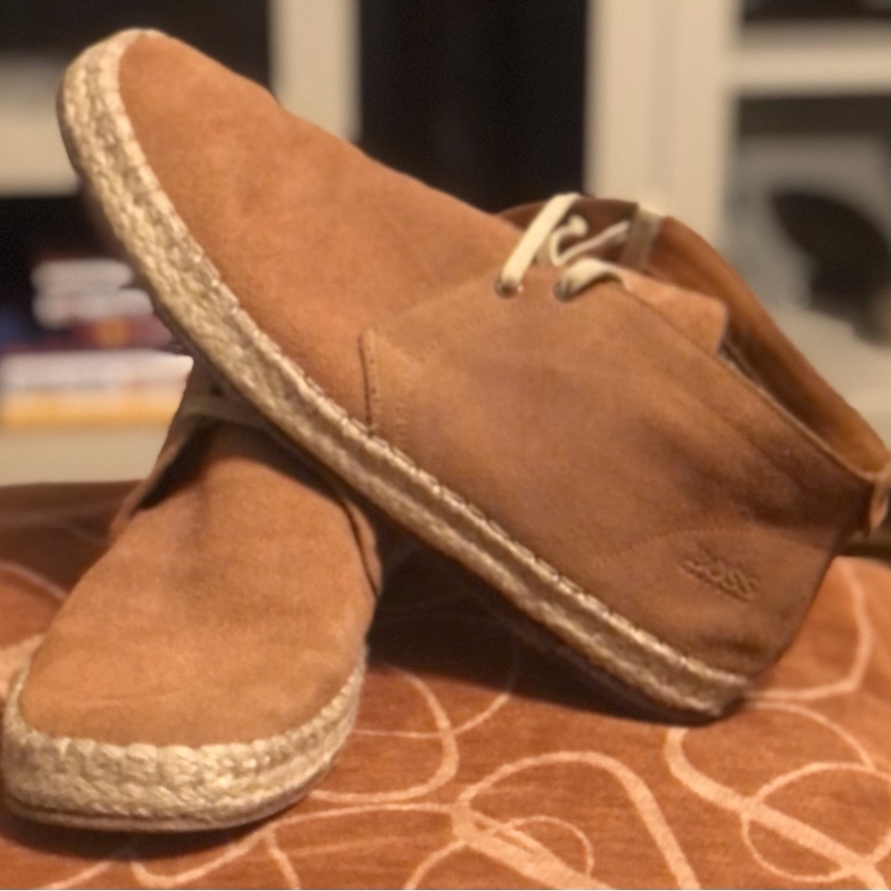 BOSS ORANGE By Hugo Boss, Suede Leather Espadrille Chukka Boots
